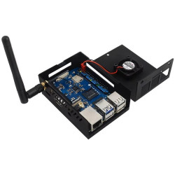 METAL CASE (with Cooling Fan External Antenna and Heatsink) for Orange Pi 4A  Orange Pi 3B V2.1